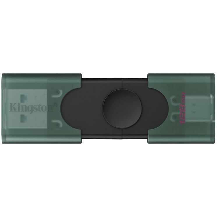 Флеш-накопитель Kingston DT DuoG2 128GB (USB + Type-C) DTDEG2/128GB - Black (989920B) Флеш-накопитель Kingston DT DuoG2 128GB (USB + Type-C) DTDEG2/128GB - Black: фото 2 из 7