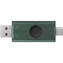 Флеш-накопитель Kingston DT DuoG2 128GB (USB + Type-C) DTDEG2/128GB - Black: фото 1 из 7