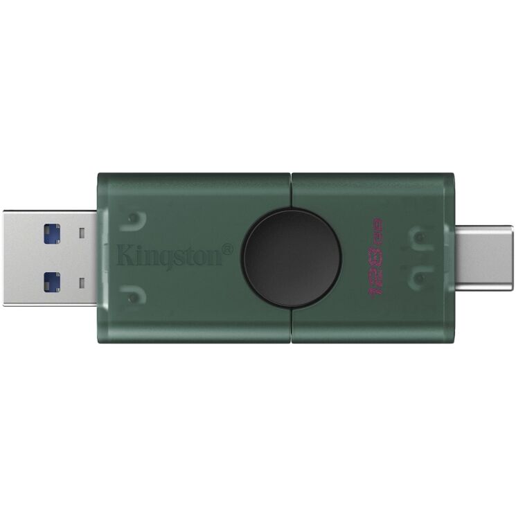 Флеш-накопитель Kingston DT DuoG2 128GB (USB + Type-C) DTDEG2/128GB - Black (989920B) Флеш-накопитель Kingston DT DuoG2 128GB (USB + Type-C) DTDEG2/128GB - Black: фото 1 из 7