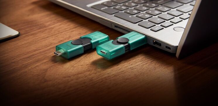 Флеш-накопитель Kingston DT DuoG2 128GB (USB + Type-C) DTDEG2/128GB - Black (989920B) Флеш-накопитель Kingston DT DuoG2 128GB (USB + Type-C) DTDEG2/128GB - Black: фото 7 из 7