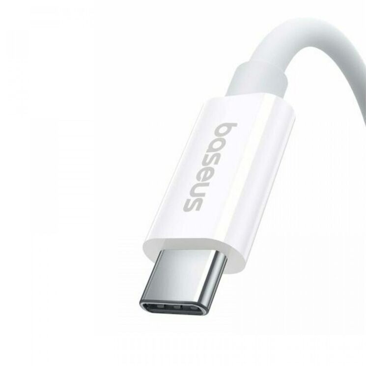 Кабель Baseus Superior 2 Type-C to Type-C 240W (3.1А, 1.8m) P10365200211-05 - White: фото 3 из 12