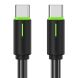 Кабель USAMS SJ734 Type-C to Type-C (60W, 3A, 1m) - Black (896339B). Фото 1 з 19