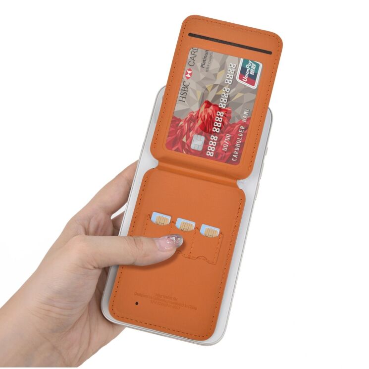 Кардхолдер WIWU MW-005 Mag Wallet FM - Brown (982437Z) Кардхолдер WIWU MW-005 Mag Wallet FM - Brown: фото 6 з 15