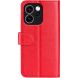 Классический чехол-книжка Deexe Wallet Style для OPPO Reno 15 F/FS - Red (405833R). Фото 5 из 6