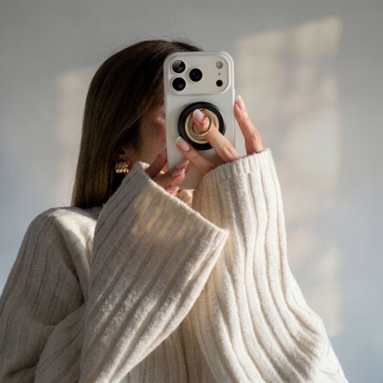 Кольцо-держатель для смартфона Tech-Protect MMR700 Magnetic - Black / Gold: фото 8 из 8