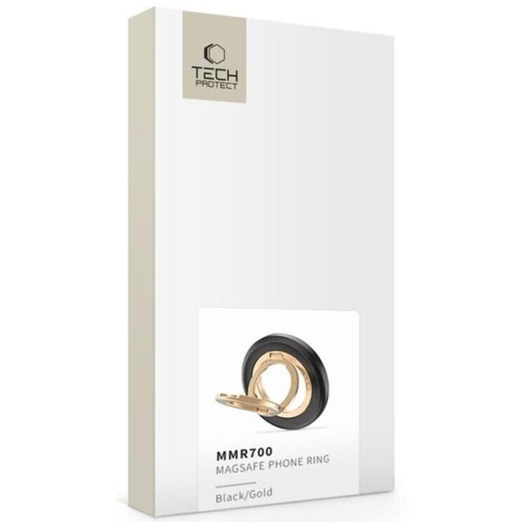 Кольцо-держатель для смартфона Tech-Protect MMR700 Magnetic - Black / Gold: фото 4 из 8