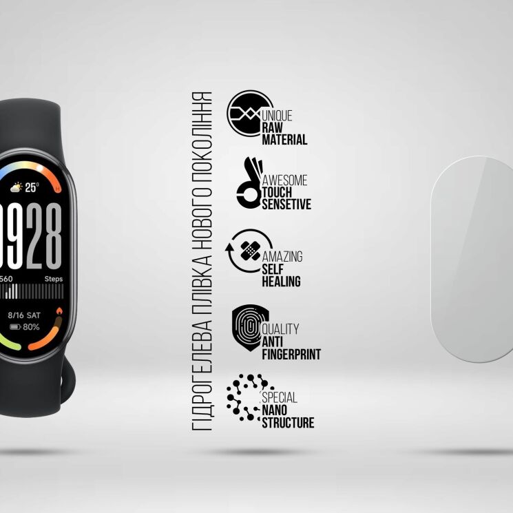 Комплект пленок (6шт) ArmorStandart Watch Film для Xiaomi Mi Smart Band 10: фото 2 из 4