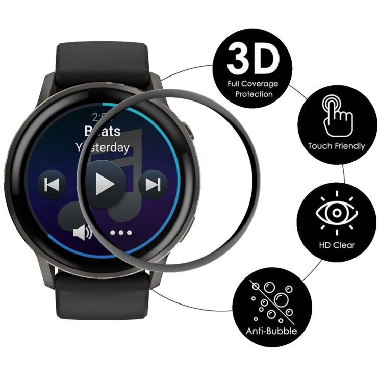 Комплект захисних плівок ENKAY Protector Film для Garmin Venu 4 (45mm) - Black: фото 2 з 7