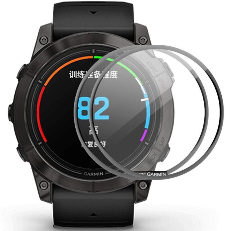 Комплект защитных пленок HAT PRINCE 3D Screen Protector для Garmin Epix Pro (Gen 2) 42mm - Black: фото 1 из 9