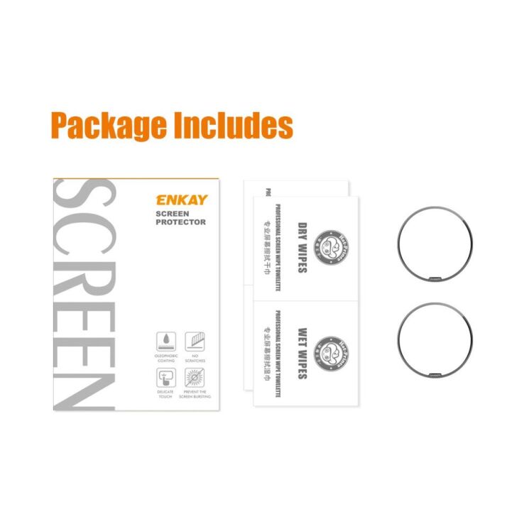Комплект защитных пленок HAT PRINCE 3D Screen Protector для Garmin Epix Pro (Gen 2) 42mm - Black: фото 8 из 9
