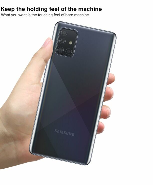 Комплект захисних плівок на задню панель IMAK Full Coverage Hydrogel Film для Samsung Galaxy A71 (A715): фото 7 з 14