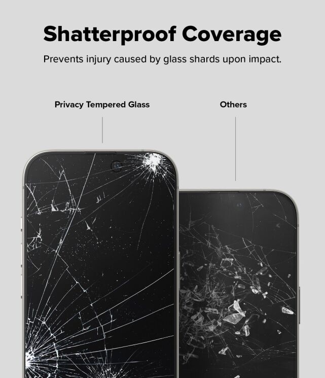 Комплект защитных стекол (2шт) Ringke Easy Slide Privacy для iPhone 16 Pro (8800274960053) - Black (380077B) Комплект защитных стекол (2шт) Ringke Easy Slide Privacy для iPhone 16 Pro (8800274960053) - Black: фото 15 из 21