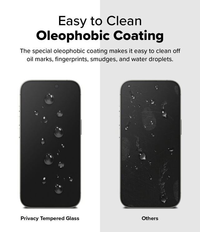 Комплект защитных стекол (2шт) Ringke Easy Slide Privacy для iPhone 16 Pro (8800274960053) - Black (380077B) Комплект защитных стекол (2шт) Ringke Easy Slide Privacy для iPhone 16 Pro (8800274960053) - Black: фото 14 из 21