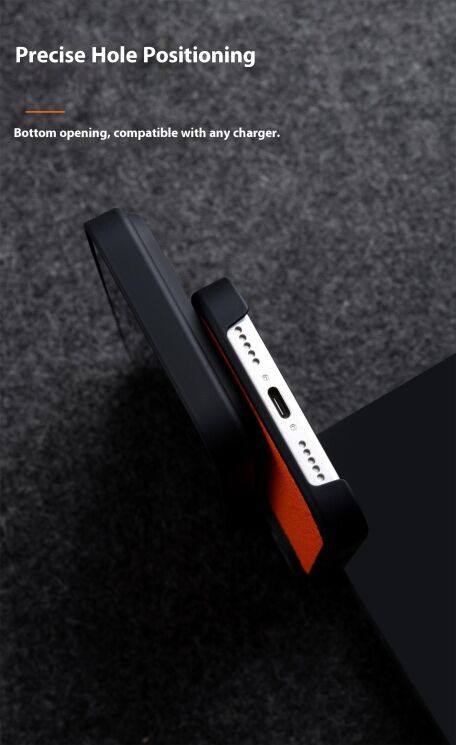 Кожаный чехол MELKCO Leather Cover MagSafe для iPhone 17 Pro - Black: фото 15 из 20