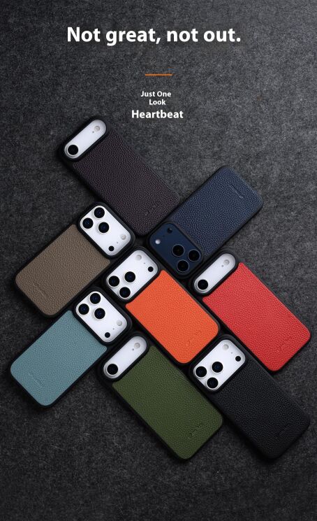 Кожаный чехол MELKCO Leather Cover MagSafe для iPhone 17 Pro - Black: фото 8 из 20