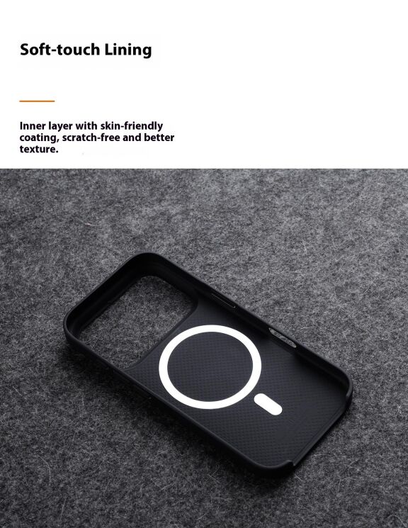 Кожаный чехол MELKCO Leather Cover MagSafe для iPhone 17 Pro - Black: фото 16 из 20