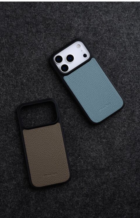 Кожаный чехол MELKCO Leather Cover MagSafe для iPhone 17 Pro - Black: фото 20 из 20