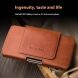 Кожаный чехол QIALINO Leather Case для смартфонов диагональю до 6.9 дюймов - Brown (981153Z). Фото 6 из 8
