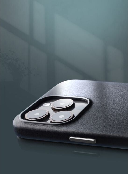 Защитный чехол QIALINO Classic Cover (with MagSafe Support) для Apple iPhone 16 Pro - Grey: фото 10 из 12