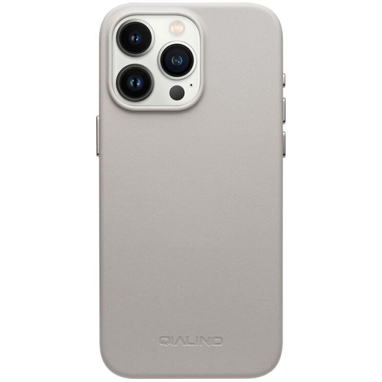 Защитный чехол QIALINO Classic Cover (with MagSafe Support) для Apple iPhone 16 Pro - Grey: фото 4 из 12