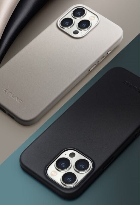 Защитный чехол QIALINO Classic Cover (with MagSafe Support) для Apple iPhone 16 Pro - Grey: фото 8 из 12