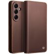 Кожаный чехол QIALINO Wallet Case для Samsung Galaxy S26 - Brown (404234Z)