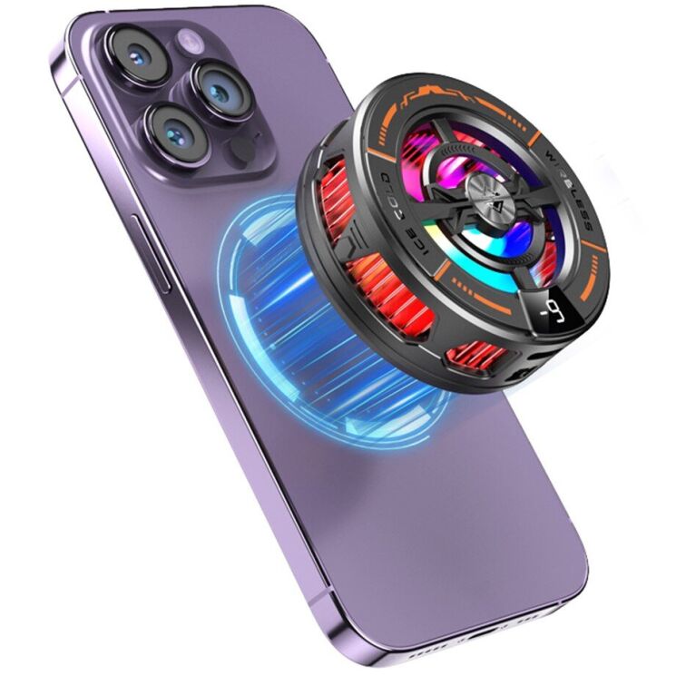 Кулер-вентилятор для смартфона Reframe K28 2 in 1 Magnetic Cooling - Black (222138B) Кулер-вентилятор для смартфона Reframe K28 2 in 1 Magnetic Cooling - Black: фото 2 из 2