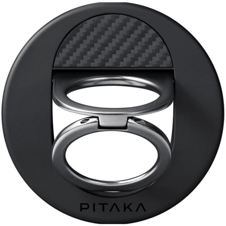 Магнитное кольцо-держатель Pitaka MagEZ Grip 3 (MGB2402) - 600D Black / Grey (Twill): фото 2 из 12