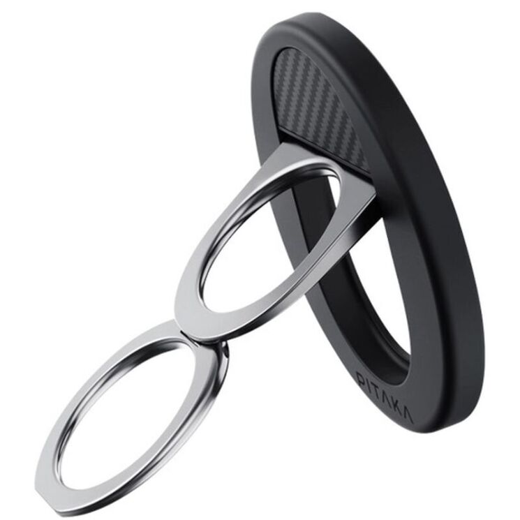 Магнитное кольцо-держатель Pitaka MagEZ Grip 3 (MGB2402) - 600D Black / Grey (Twill): фото 4 из 12