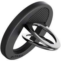 Магнітне кільце-тримач Pitaka MagEZ Grip 3 (MGB2402) - 600D Black / Grey (Twill): фото 1 з 12
