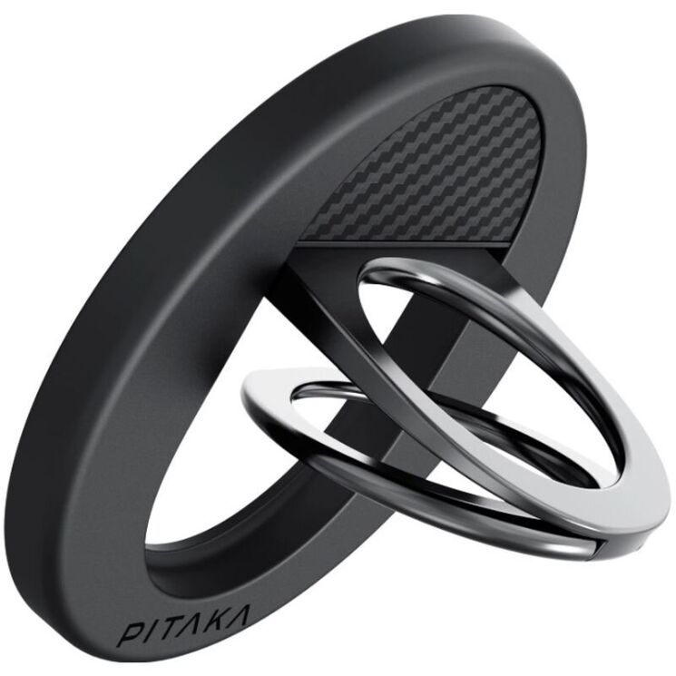 Магнитное кольцо-держатель Pitaka MagEZ Grip 3 (MGB2402) - 600D Black / Grey (Twill): фото 3 из 12