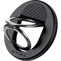 Магнітне кільце-тримач Pitaka MagEZ Grip 3 (MGB2402) - 600D Black / Grey (Twill): фото 1 з 12