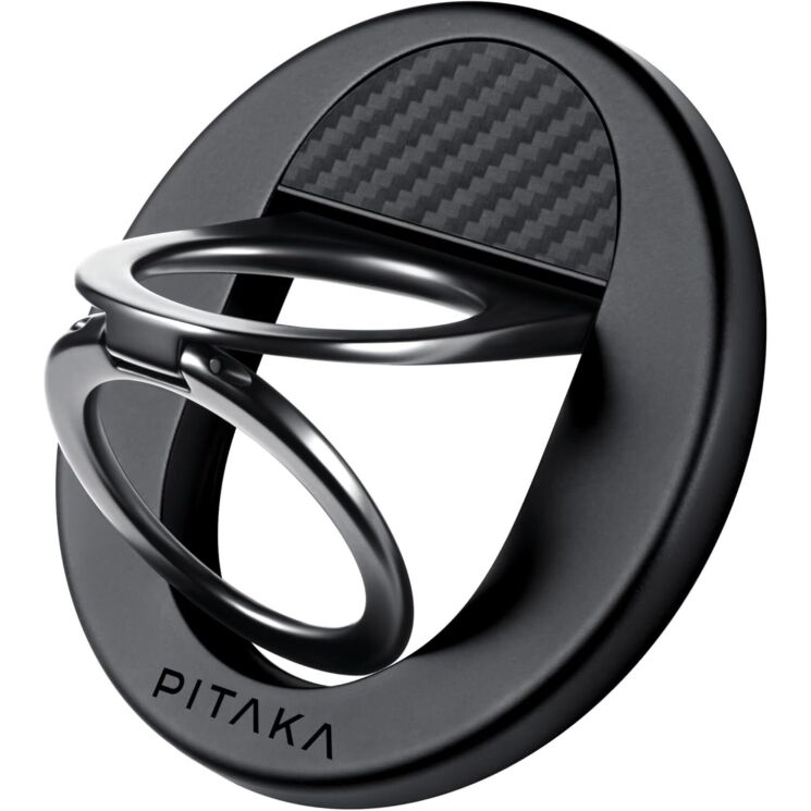 Магнитное кольцо-держатель Pitaka MagEZ Grip 3 (MGB2402) - 600D Black / Grey (Twill): фото 1 из 12