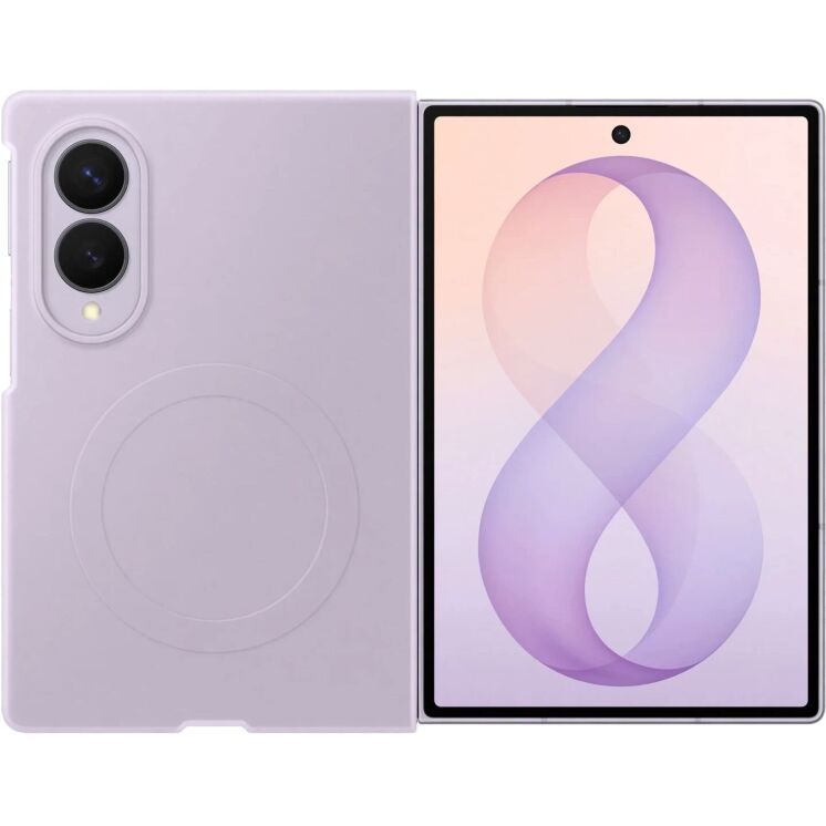 Оригінальний чохол Silicone Magnet Case для Samsung Galaxy Fold 8 (EF-EF971CVEGUA) - Violet: фото 1 з 5