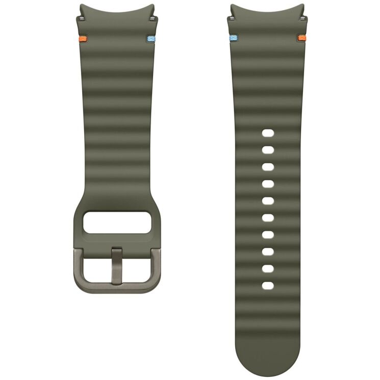 Оригинальный ремешок Sport Band (S/M) для Samsung Galaxy Watch 4 / 4 Classic / 5 / 5 Pro / 6 / 6 Classic / 7 / FE (ET-SNL30SKEGEU) - Green: фото 2 из 3