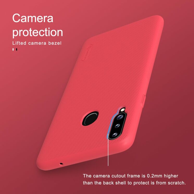 Пластиковый чехол NILLKIN Frosted Shield для Samsung Galaxy A20s (A207) - Gold: фото 13 из 14