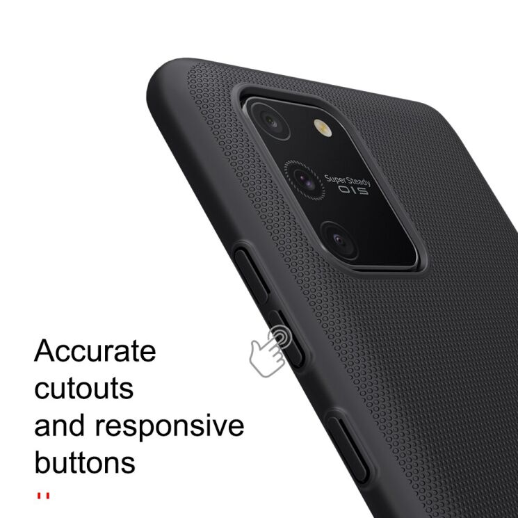 Пластиковий чохол NILLKIN Frosted Shield для Samsung Galaxy S10 Lite (G770) - Black: фото 16 з 17