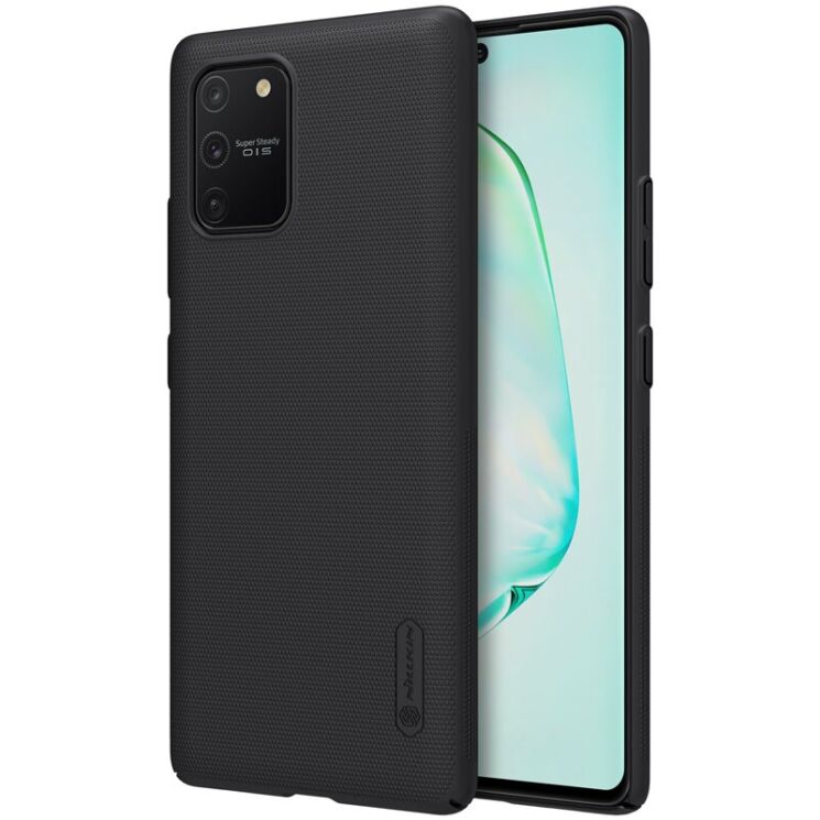 Пластиковий чохол NILLKIN Frosted Shield для Samsung Galaxy S10 Lite (G770) - Black: фото 1 з 17