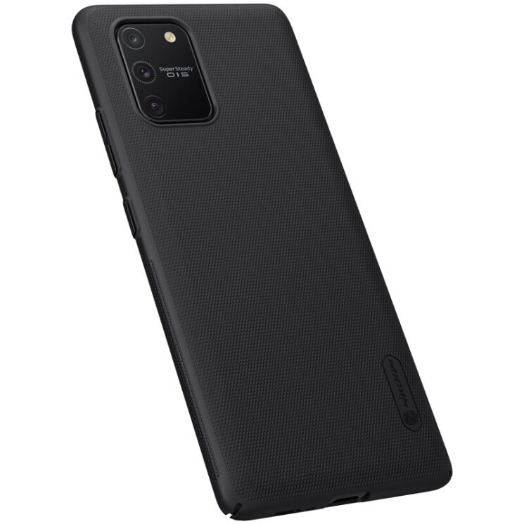 Пластиковий чохол NILLKIN Frosted Shield для Samsung Galaxy S10 Lite (G770) - Black: фото 6 з 17