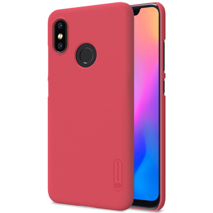 Пластиковый чехол NILLKIN Frosted Shield для Xiaomi Mi 8 - Red: фото 1 из 13