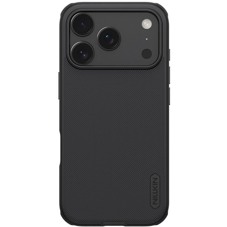 Пластиковый чехол NILLKIN Frosted Shield Pro для Apple iPhone 17 Pro Max - Black: фото 1 из 18