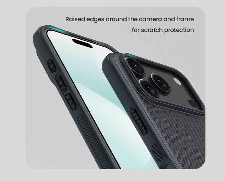 Пластиковый чехол NILLKIN Frosted Shield Pro для Apple iPhone 17 Pro Max - Black: фото 11 из 18