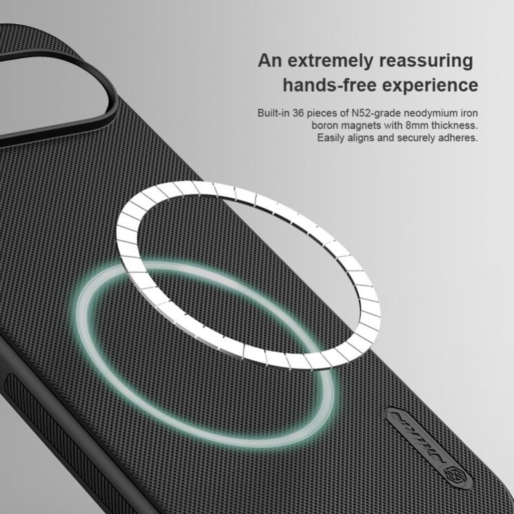 Пластиковий чохол NILLKIN Frosted Shield Pro Magnetic для Google Pixel 9 Pro XL - Green: фото 9 з 21