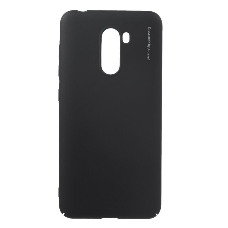 Пластиковий чохол X-LEVEL Slim для Xiaomi Pocophone F1 - Black: фото 1 з 7