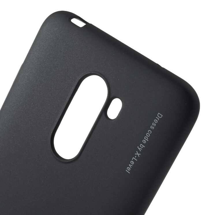 Пластиковий чохол X-LEVEL Slim для Xiaomi Pocophone F1 - Black: фото 4 з 7