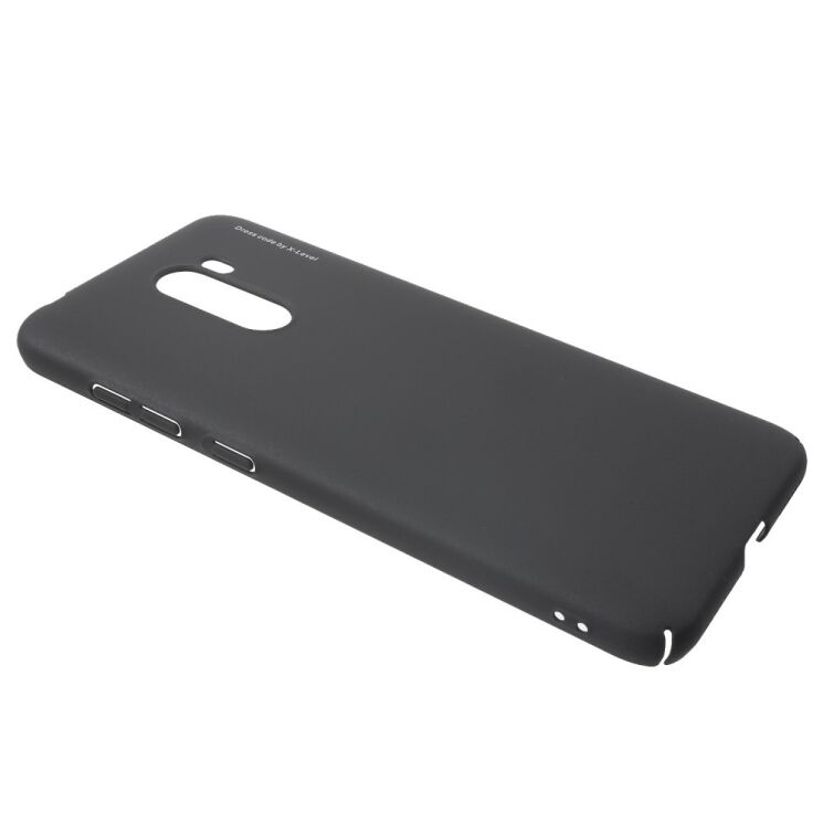 Пластиковий чохол X-LEVEL Slim для Xiaomi Pocophone F1 - Black: фото 3 з 7