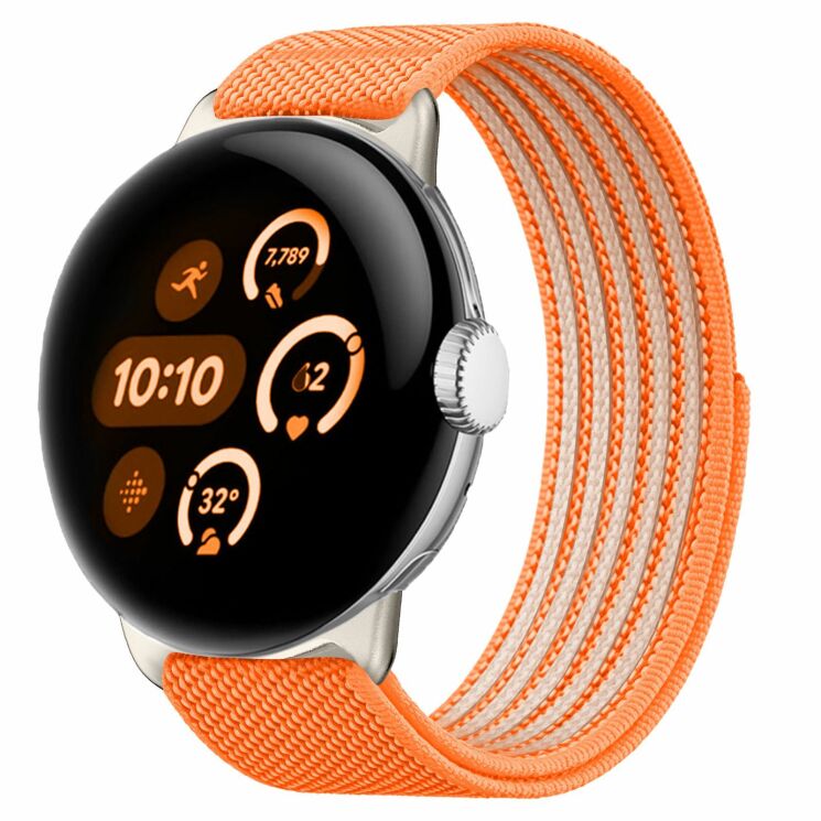 Ремешок Deexe Active Band для Google Pixel Watch 5 / 4 / 3 / 2 / 1 (41mm) - Orange: фото 2 из 4