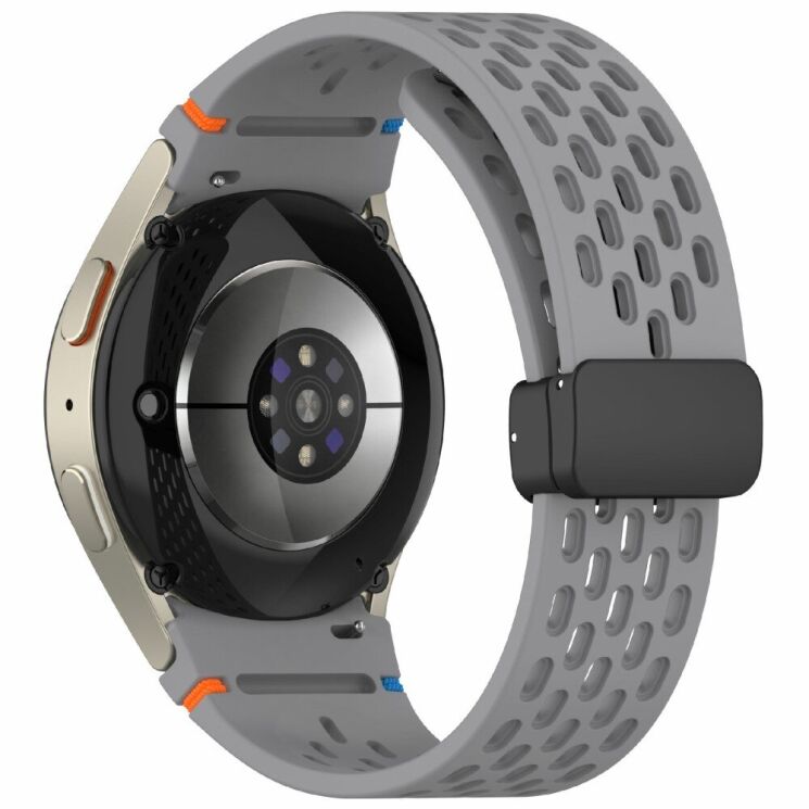 Ремінець Deexe Astra Strap для Samsung Galaxy Watch 4 / 4 Classic / 5 / 5 Pro / 6 / 6 Classic / 7 / FE - Dark Grey: фото 1 з 7