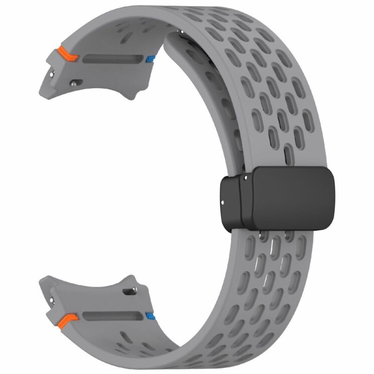 Ремінець Deexe Astra Strap для Samsung Galaxy Watch 4 / 4 Classic / 5 / 5 Pro / 6 / 6 Classic / 7 / FE - Dark Grey: фото 4 з 7