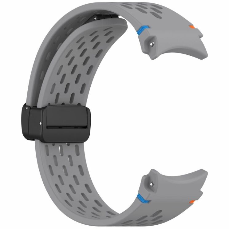 Ремінець Deexe Astra Strap для Samsung Galaxy Watch 4 / 4 Classic / 5 / 5 Pro / 6 / 6 Classic / 7 / FE - Dark Grey: фото 3 з 7